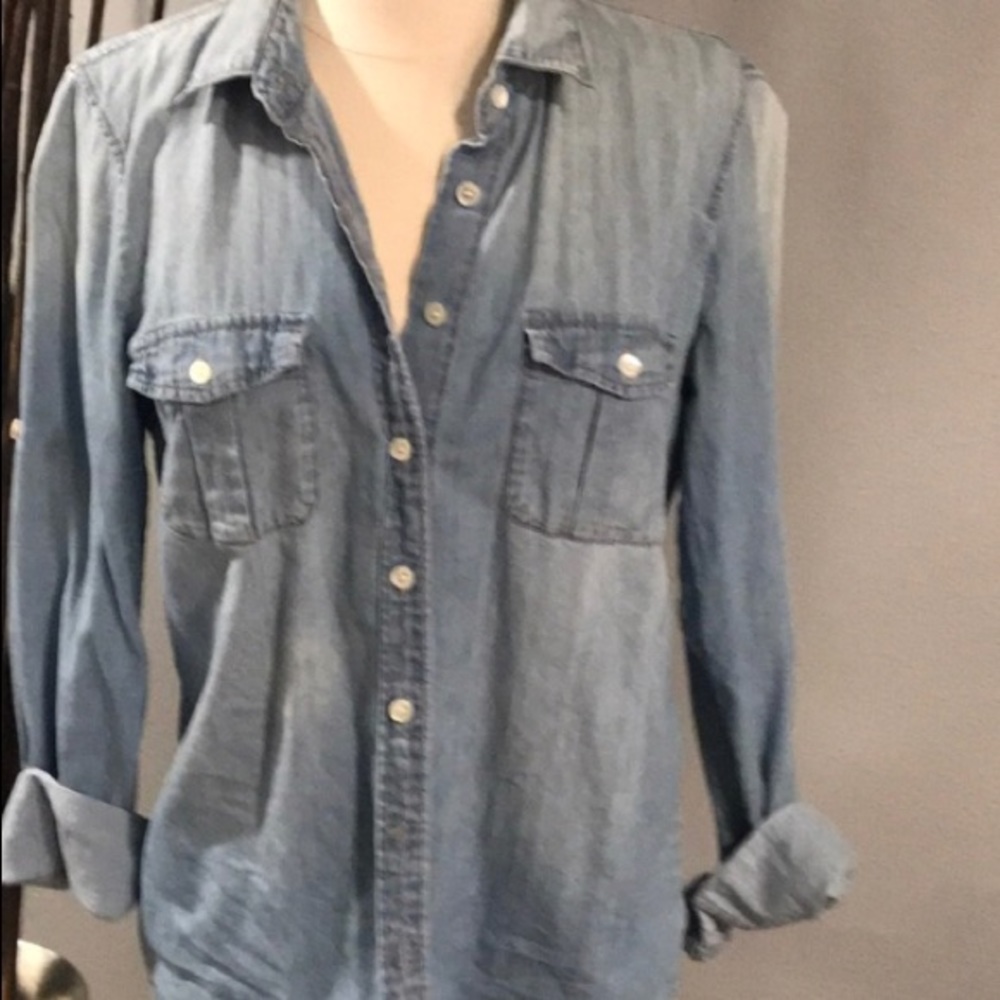 J crew chambray shirt